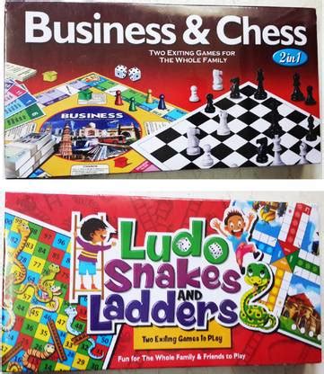 NILSEA , MMT Mini Business & Chess (2 In 1) + Mini Ludo Snakes ...