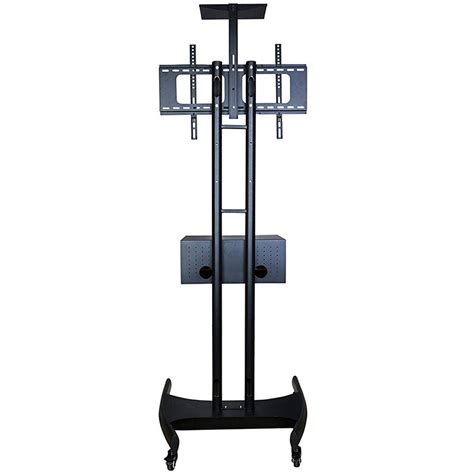 tv floor stand on wheels i universal mobile tv stand with av cabinet ...