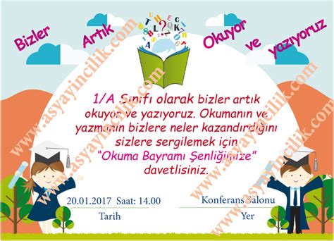 Okuma Bayramı Davetiyesi 2