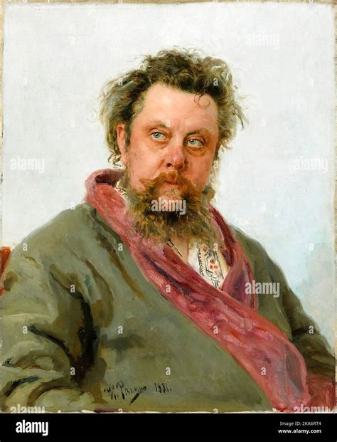 Modest Petrovich Mussorgsky (1839-1881), Russian Composer, portrait ...