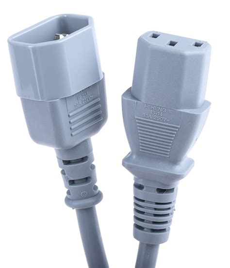 RS PRO | RS PRO Straight IEC C13 Socket to Straight IEC C14 Plug Power ...