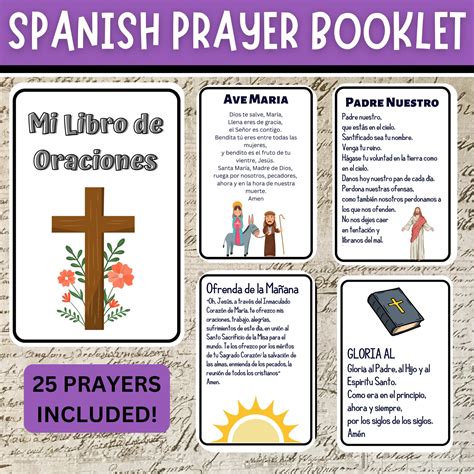 Spanish Catholic Prayer Booklet: 25 Traditional Prayers (printable PDF ...