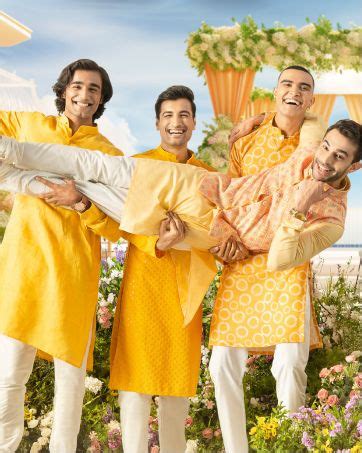 Manyavar Elegant Self Design Kurta and Churidar Set For Boys - (Beige ...