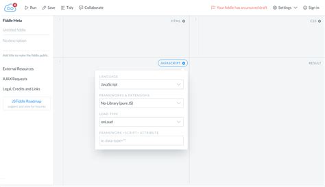 Image result for JS Fiffle