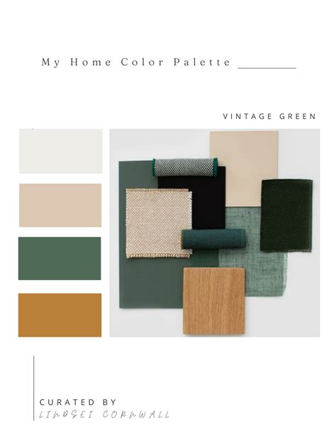 Elegant Vintage Green Palette