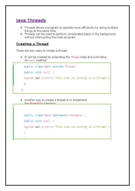 Java Threads - Java Threads ####### Threads allows a program to operate ...