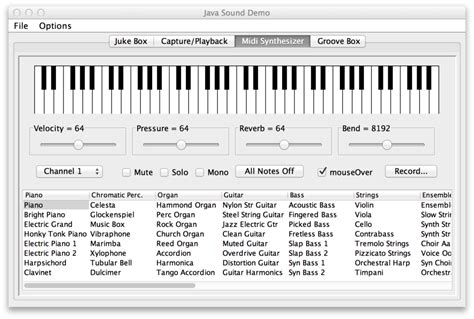Java Sound API 的图像结果