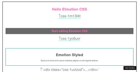 Image result for Emotion JS Examples