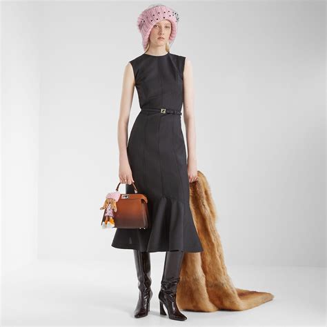 Vestido Lana Gris | Fendi