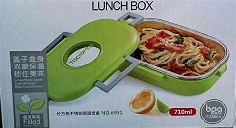 TODOMOI Easy Store BPA-free Lunch Box (710 ml , Green) : Amazon.in ...