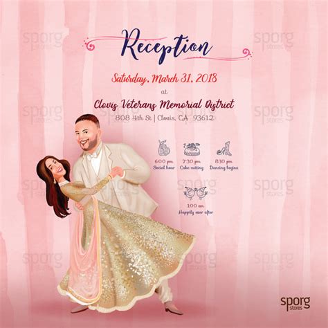 Illustrated Punjabi Wedding Invitation Design – SPORG Stores