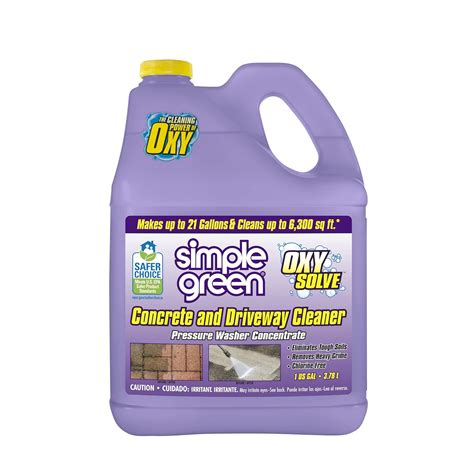 SIMPLE GREEN Oxy Solve Concrete and Driveway Pressure Washer Cleaner ...