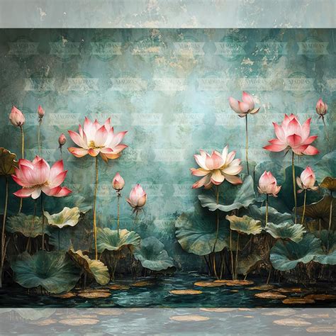 Verdant Lagoon - Baby Printed Backdrops | Madras Prop Store
