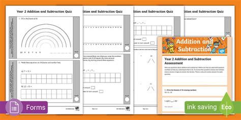 Year 2 Addition and Subtraction Assessment (teacher made)