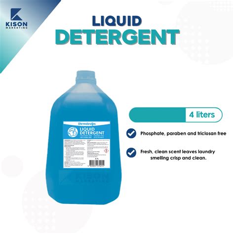 Dewdrops Liquid Detergent 3.7 Liters in Gallon | Shopee Philippines