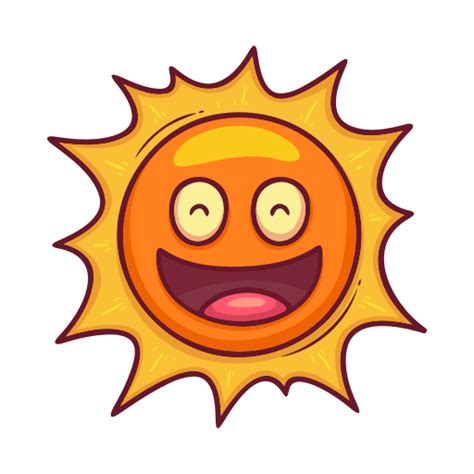 Figurinhas de Sol — Figurinhas de natureza grátis