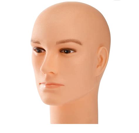 D-DIVINE Mannequin Head, Male Hair Model Head, Bald Wig Head, Afro ...