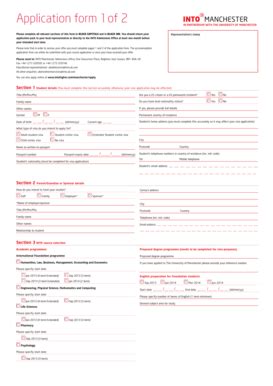 Fillable Online Application form 1of 2 Please complete all relevant ...