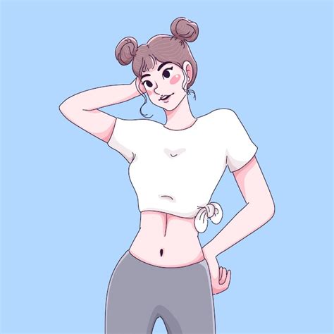 Healthy girl | Premium Vector