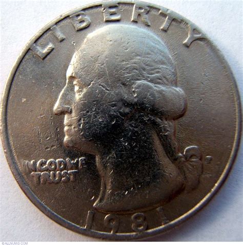 Washington Quarter 1981 P, Quarter, Washington (1931-present) - United ...