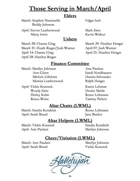 Worship Bulletin and Announcements for March 31, 2024 - Easter Sunday ...