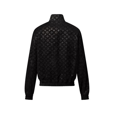 Monogram Debossed Suede Tracksuit Jacket - Ready-to-Wear | Louis ...