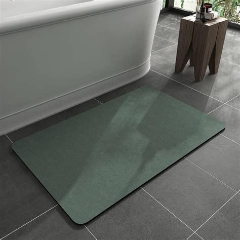 Amazon.com: MontVoo -Bath Mat Rug-Rubber Backing Non Slip Quick Dry ...