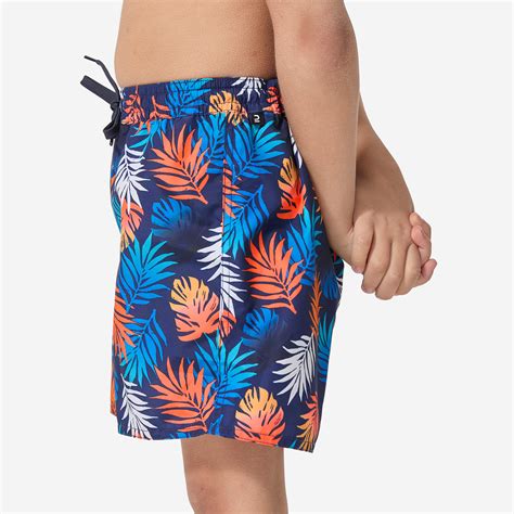 Boys' swim shorts -100 shadow red | Decathlon