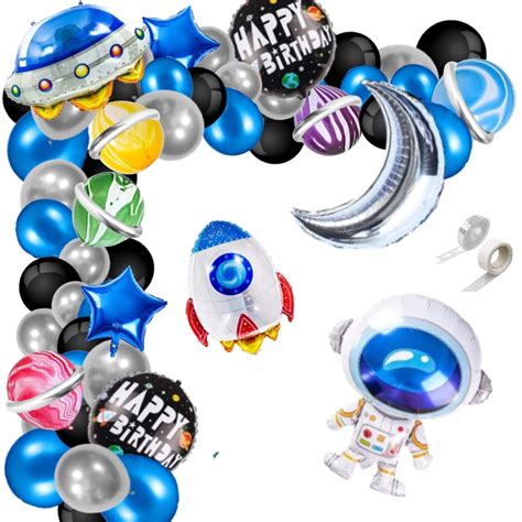 FI - FLICK IN Space Latex 70 Pcs Space Birthday Decorations for Boys ...