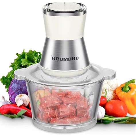 Buy Electric Food Chopper, REDMOND 8-cup Food Processor with Garlic ...