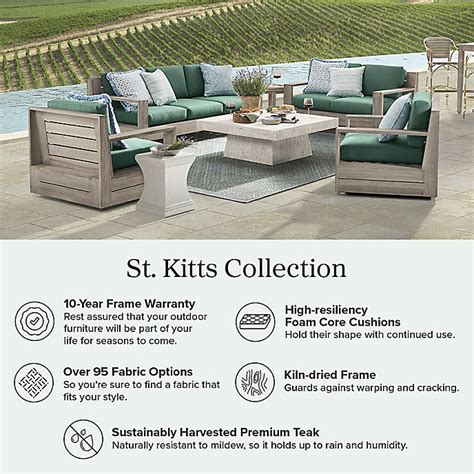 St. Kitts Seating Replacement Cushions with UV-Resistant & Mildew-Free ...