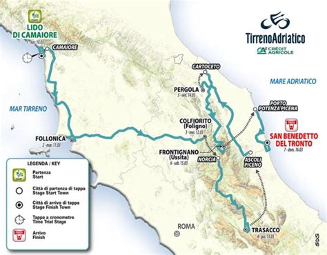 Tirreno-Adriático 2025: perfiles, recorrido, favoritos, horario, TV y ...