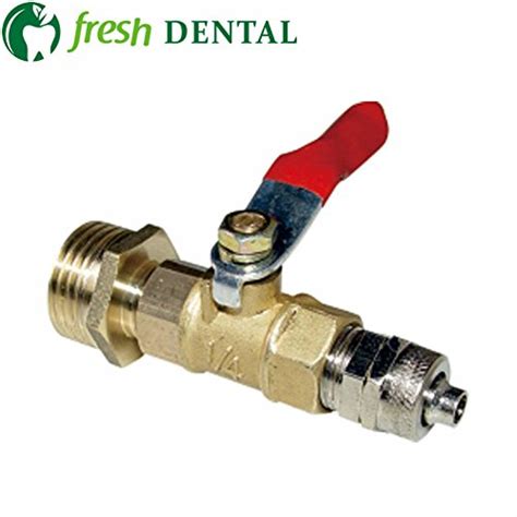 TechBaboon 5PCS Dental Valve dental chair 1/4 ball valve switch valve ...