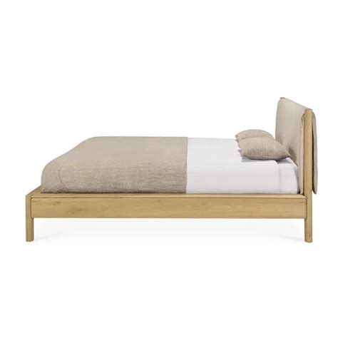 BIM objects - Free download! PI bed - oak - Cloud fabric - mattress ...