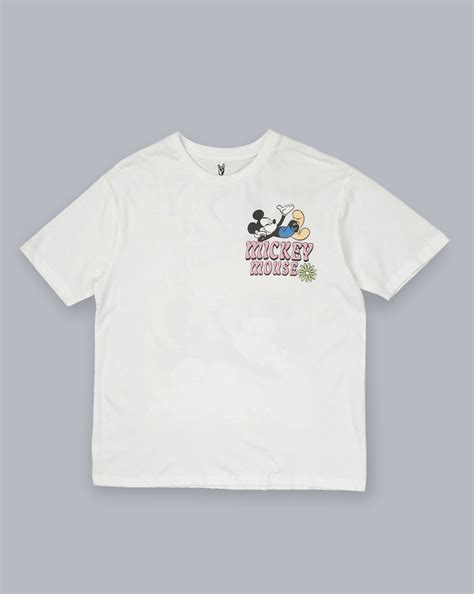 Mickey & Friends Printed Oversized Tshirt For Women – Free Authority