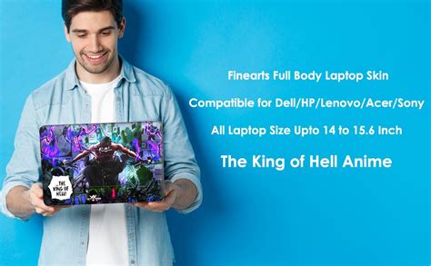 Finearts Full Body Laptop Skin Upto 15.6 inch Sticker Compatible for ...
