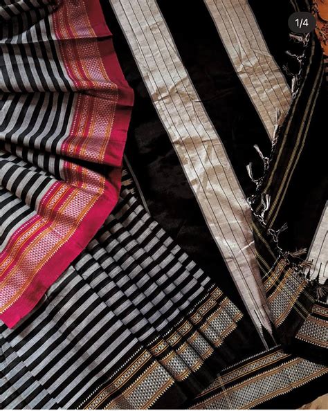 Handwoven Ilkal Cotton Saree – Bohochic