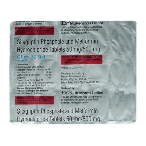 Glura M 500 Tab | Uses, Side Effects, Price | Apollo Pharmacy