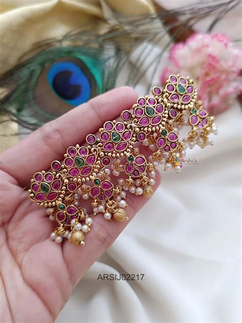 Kemp Stone Pearl and Gold Drop Hairclip – Arshis