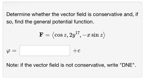 Conservative Vector Field 的图像结果