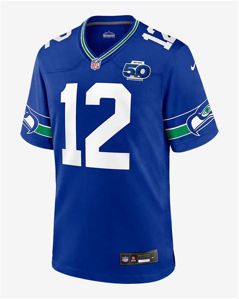 12s Seattle Seahawks 50th Anniversary Men's Nike NFL Game Jersey. Nike.com