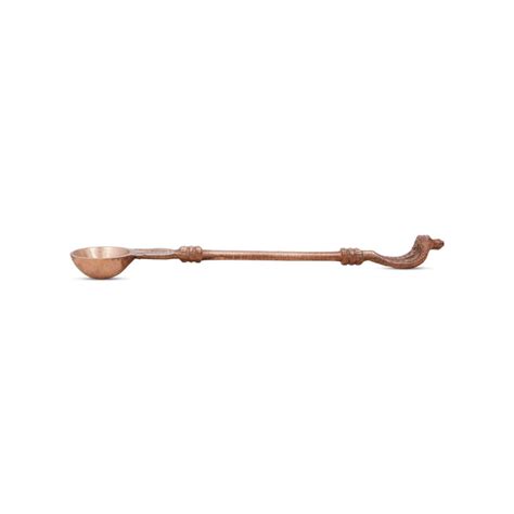Achmani - 7 x 4 Inches | Nagam Handle Uddharani/ Copper Achmani/ Pali