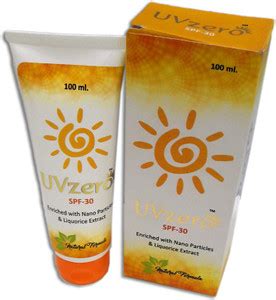 UVZERO Sunscreen - SPF 50 SPF-30 Sunscreen Lotion For Natural Formula ...