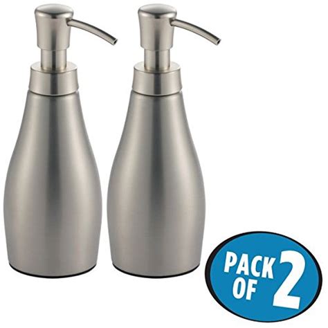 Mdesign Modern Metal Refillable Liquid Soap Dispenser Pump Bottle For ...