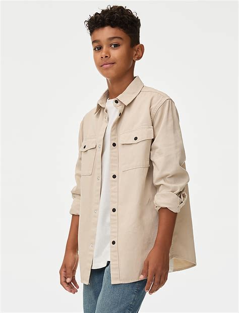 Buy Pure Cotton Shirt & T-Shirt Set (6-16 Yrs) at Marks & Spencer