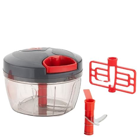 SHRAVI Plastic Mini Handy and Compact Chopper with 3 Blades for ...