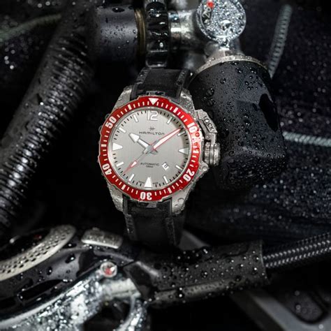 Khaki Navy Frogman Titanium Auto - Dial color:Grey - H77805380 ...