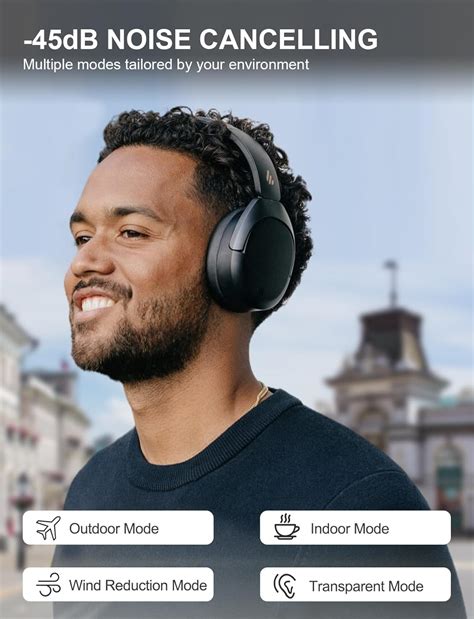 Edifier W830NB -45dB ANC Wireless Over Ear India | Ubuy