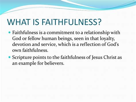 PPT - Faithfulness to Duty: Embracing Your Role as a Faithful Servant ...