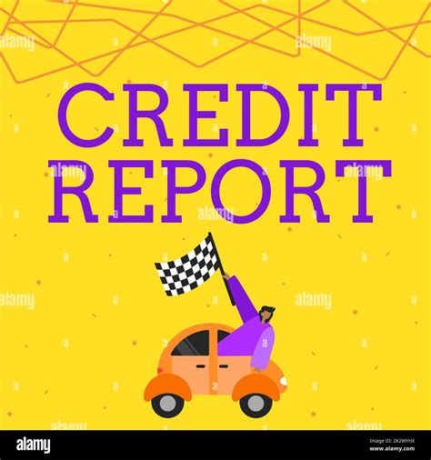 Text showing inspiration Credit Report. Concept meaning Borrowing Rap ...